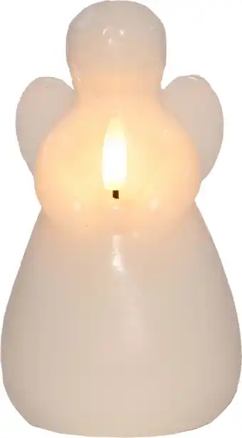 Intratuin Anna's Collection LED stompkaars Ange engel wit D 8 H 14,5 cm aanbieding