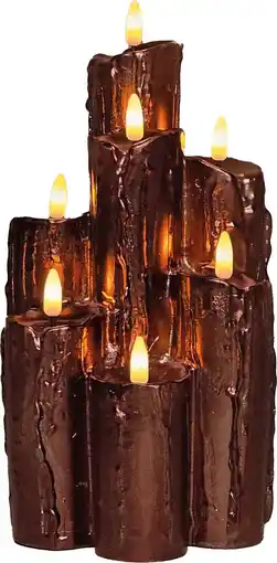 Intratuin Anna's Collection LED stompkaars brons 15 x 15 x 25 cm aanbieding