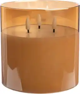 Intratuin Intratuin LED kaars in glas goud D 15 H 15 cm aanbieding