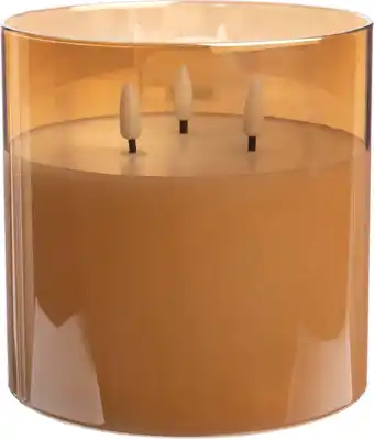 Intratuin Intratuin LED kaars in glas goud D 15 H 15 cm aanbieding