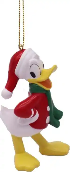 Intratuin Disney kerst ornament Mickey en Vrienden donald met sjaal 5,5 x 4,5 x 9 cm aanbieding