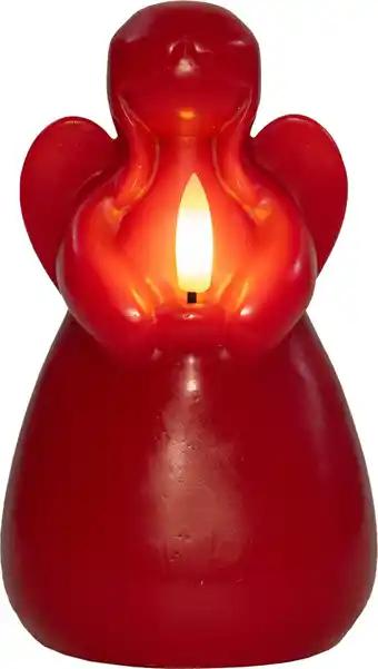 Intratuin Anna's Collection LED stompkaars Ange engel rood D 8 H 14,5 cm aanbieding
