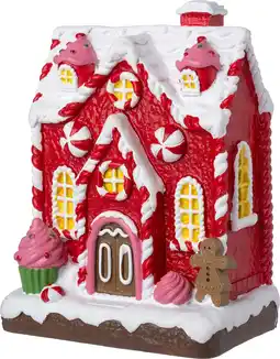Intratuin Intratuin kersthuisje Casa cupcake 9,2 x 6,3 x 12,3 cm aanbieding