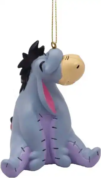 Intratuin Disney kerst ornament Winnie de Poeh iejoor verstopt grijs 7 x 5,5 x 9 cm aanbieding