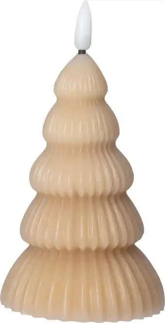 Intratuin Intratuin LED stompkaars kerstboom Juna licht bruin D 8 H 13,5 cm aanbieding