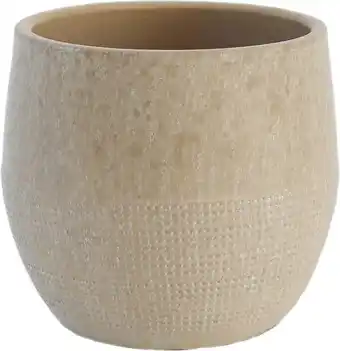 Intratuin HS bloempot Lugo beige D 20 H 18 cm aanbieding