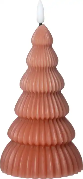 Intratuin Intratuin LED stompkaars kerstboom Juna donker bruin D 8,5 H 17,5 cm aanbieding