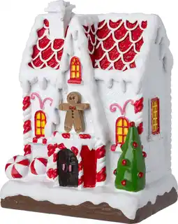 Intratuin Intratuin kersthuisje Casa gemberkoekman 9,2 x 6,3 x 12,3 cm aanbieding