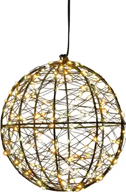 Intratuin Anna's Collection kersthanger bal met verlichting D 18 cm aanbieding
