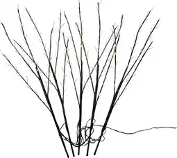 Intratuin Luca Lighting tuinsteker kersttak zwart 30 x 30 x 90 cm 5 stuks aanbieding