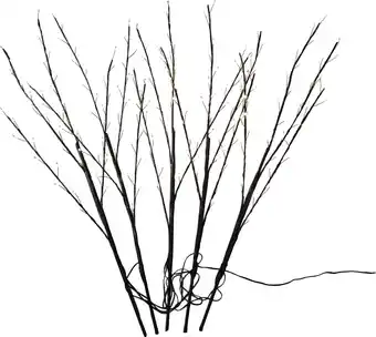 Intratuin Luca Lighting tuinsteker kersttak zwart 30 x 30 x 90 cm 5 stuks aanbieding