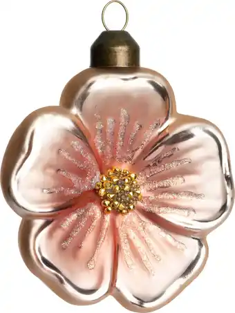 Intratuin Intratuin kerst ornament Floa champagne 8 x 2,6 x 9 cm aanbieding