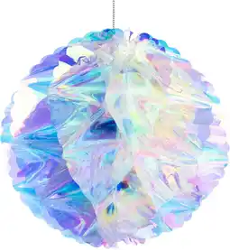 Intratuin Intratuin kersthanger Tim iriserend bal transparant D 20 H 20 cm aanbieding