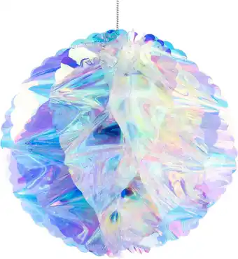 Intratuin Intratuin kersthanger Tim iriserend bal transparant D 20 H 20 cm aanbieding