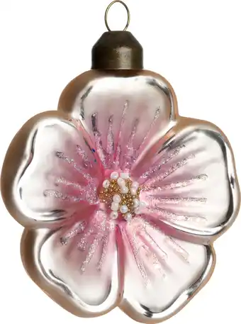 Intratuin Intratuin kerst ornament Floa crème 8 x 2,6 x 9 cm aanbieding