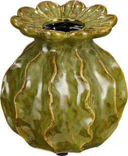 Intratuin Mica Decorations vaas Marly groen D 12,5 H 14 cm aanbieding