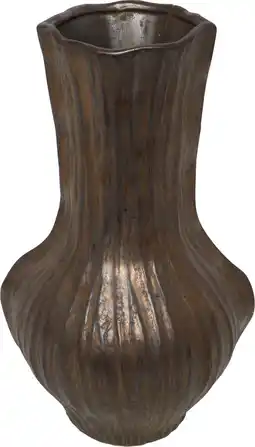 Intratuin Countryfield vaas Baron Boban bruin D 27 H 44 cm aanbieding