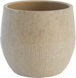 Intratuin HS bloempot Lugo beige D 29 H 26 cm aanbieding