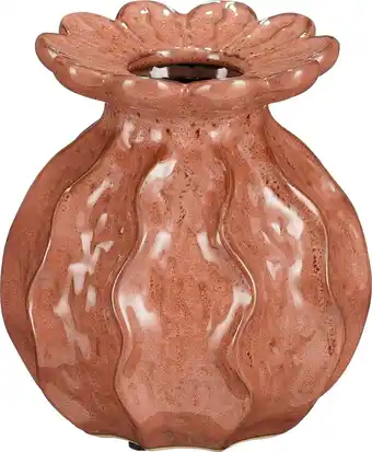 Intratuin Mica Decorations vaas Marly bruin D 16,5 H 17,5 cm aanbieding