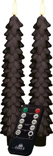 Intratuin Anna's Collection LED dinerkaars Rambu kerstboom zwart D 2,2 H 23 cm aanbieding