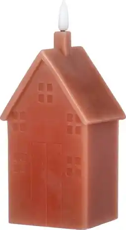 Intratuin Intratuin LED stompkaars huis Tebi donker bruin 7,5 x 7,5 x 17,5 cm aanbieding