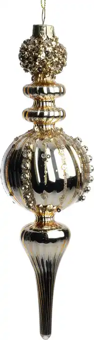 Intratuin Intratuin kerst ornament Douglas goud pegel D 6 H 21 cm aanbieding