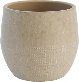 Intratuin HS bloempot Lugo beige D 16 H 14 cm aanbieding