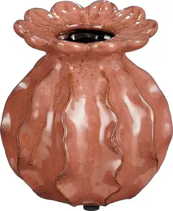 Intratuin Mica Decorations vaas Marly bruin D 12,5 H 14 cm aanbieding