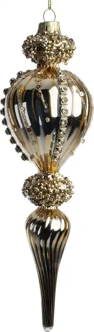 Intratuin Intratuin kerst ornament Douglas goud D 6 H 21 cm aanbieding