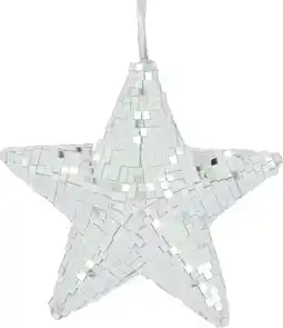 Intratuin Dijk Natural Collections kerstster zilver D 18 H 6 cm aanbieding