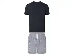 Lidl LIVERGY Heren pyjama (Marineblauw, S) aanbieding