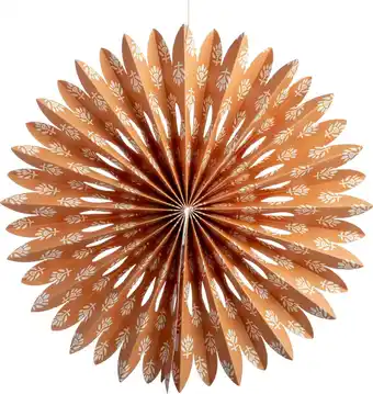 Intratuin Intratuin kersthanger sneeuwvlok bruin / wit D 26 H 5 cm aanbieding