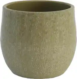 Intratuin HS bloempot Lugo groen D 24 H 22 cm aanbieding
