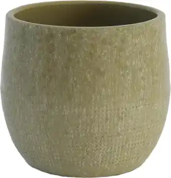 Intratuin HS bloempot Lugo groen D 24 H 22 cm aanbieding