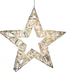 Intratuin Luca Lighting kerstster wit 56 x 8 x 56 cm aanbieding