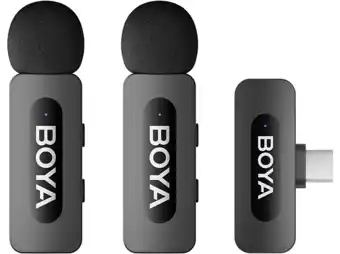 MediaMarkt Boya By-v20 V2.0 Wireless Mic For Usb-c 2tx + 1rx Microfoon aanbieding