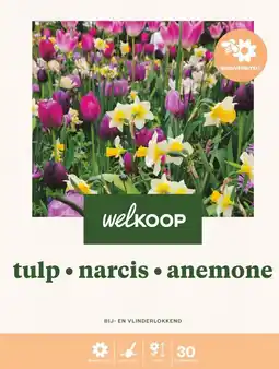 Welkoop Welkoop Tulp - Biodiversiteit - Bloembollen - Gemengd - 30stuks aanbieding