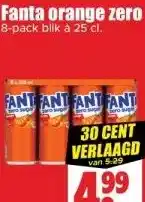 Dirk Fanta orange zero Appelsientje aanbieding