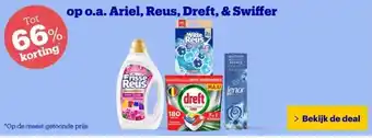 Bol.com op o.a. Ariel, Reus, Dreft, & Swiffer aanbieding
