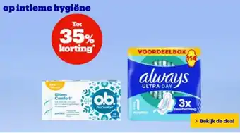 Bol.com op intieme hygiëne aanbieding