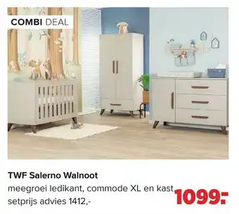 Baby-Dump TWF Salerno Walnoot aanbieding