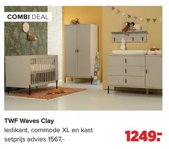 Baby-Dump TWF Waves Clay aanbieding