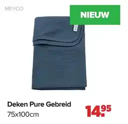 Baby-Dump Deken Pure Gebreid aanbieding