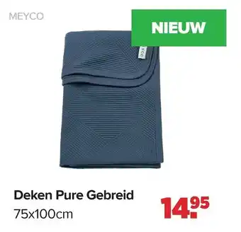 Baby-Dump Deken Pure Gebreid aanbieding