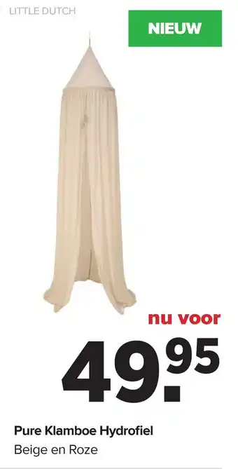 Baby-Dump Pure Klamboe Hydrofiel aanbieding