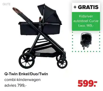 Baby-Dump Q-Twin Enkel / Duo / Twin aanbieding