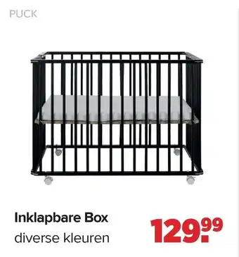 Baby-Dump Inklapbare Box aanbieding