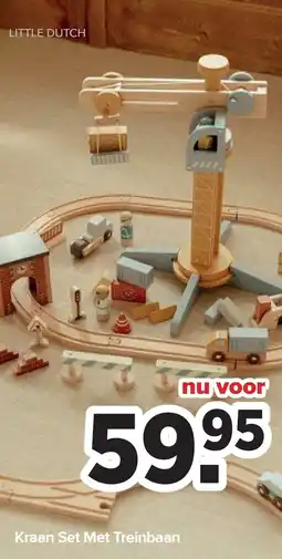 Baby-Dump Kraan Set Met Treinbaan aanbieding