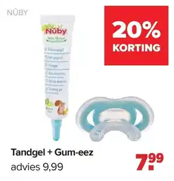 Baby-Dump Tandgel + Gum-eez aanbieding