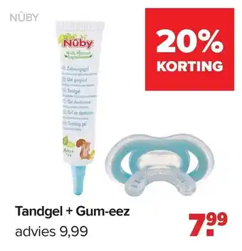 Baby-Dump Tandgel + Gum-eez aanbieding
